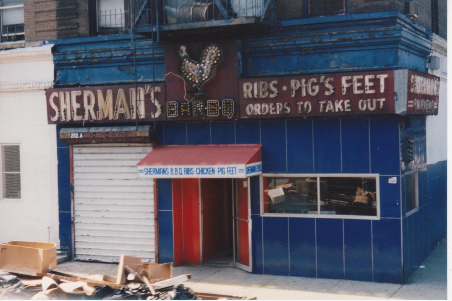 Sherman's Bar-B-Q — Ribs, Pig's Feet, Orders to Take Out